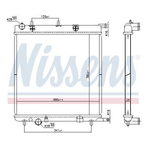 NISSENS K&uuml;hler, Motork&uuml;hlung 606400