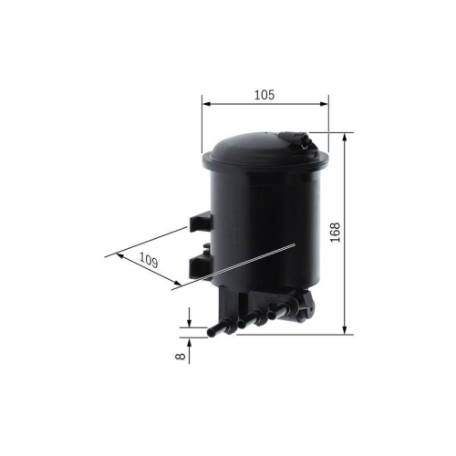 BOSCH Kraftstofffilter 0 450 906 461