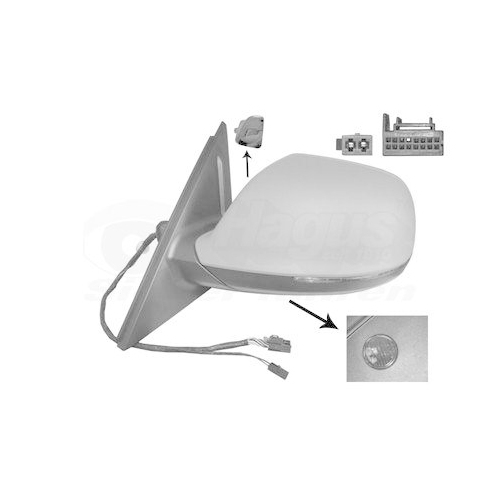 VAN WEZEL Au&szlig;enspiegel * HAGUS * 0380827