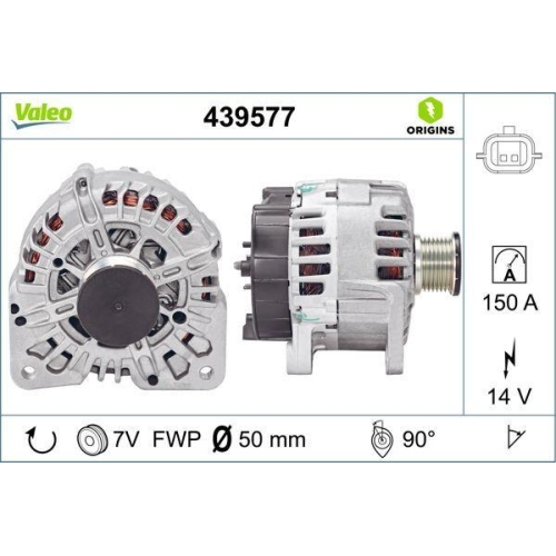 VALEO Generator VALEO ORIGINS NEW OE TECHNOLOGIE 439577