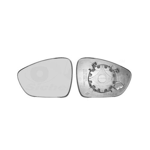 VAN WEZEL Spiegelglas, Au&szlig;enspiegel * HAGUS * 4068837