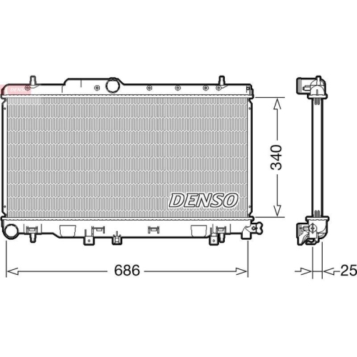 DENSO K&uuml;hler, Motork&uuml;hlung DRM36019