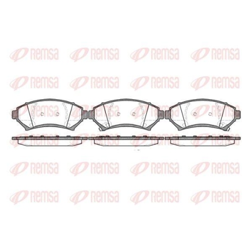 REMSA Bremsbelagsatz, Scheibenbremse 0641.02