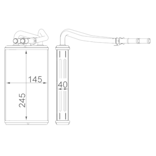MAHLE W&auml;rmetauscher, Innenraumheizung BEHR AH 227 000S