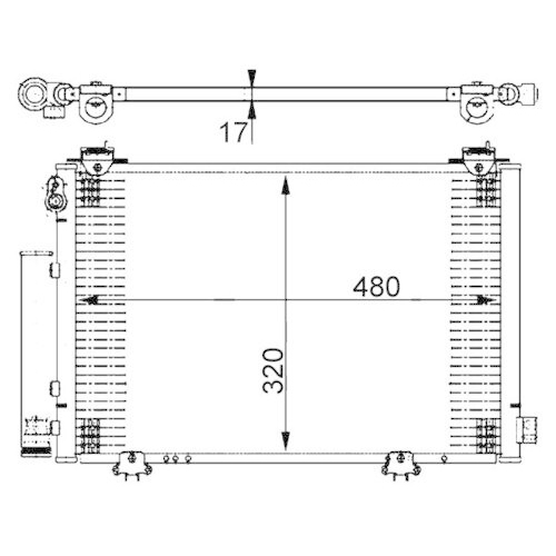 MAHLE Kondensator, Klimaanlage BEHR AC 385 000S