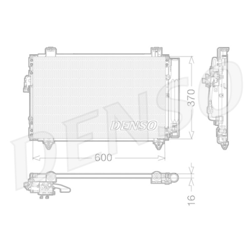 DENSO Kondensator, Klimaanlage DCN50014
