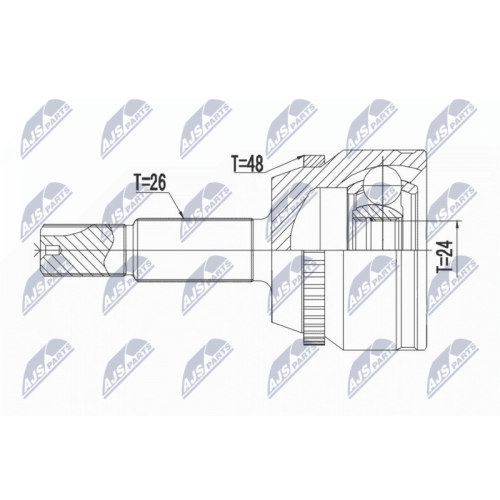 NTY Gelenksatz, Antriebswelle NPZ-TY-017