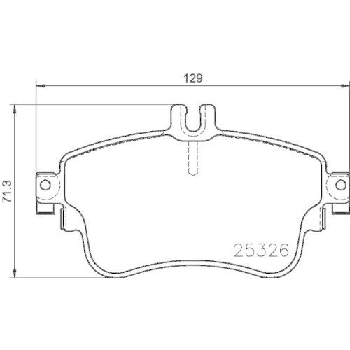 DON Bremsbelagsatz, Scheibenbremse PCP1409