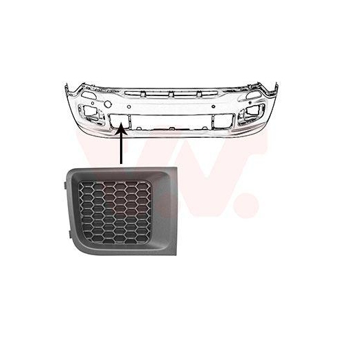 VAN WEZEL L&uuml;ftungsgitter, Sto&szlig;f&auml;nger 2126596