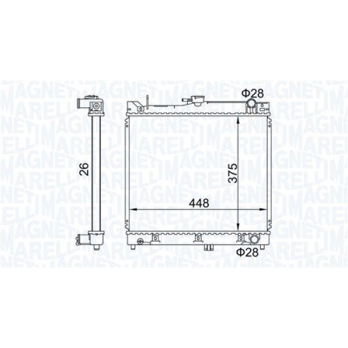 MAGNETI MARELLI K&uuml;hler, Motork&uuml;hlung 350213192700
