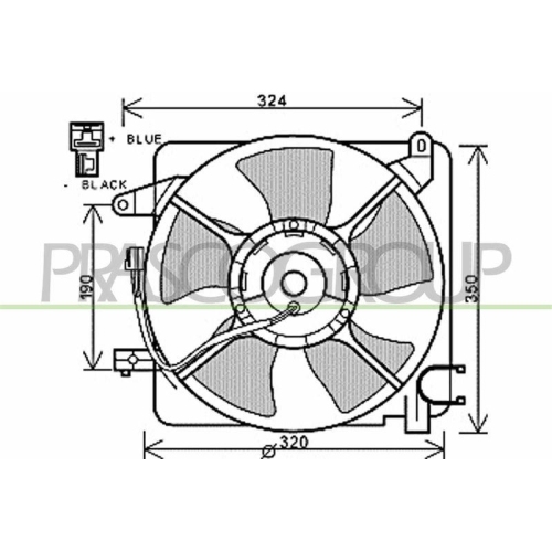 PRASCO L&uuml;fter, Motork&uuml;hlung PrascoSelection DW324F001