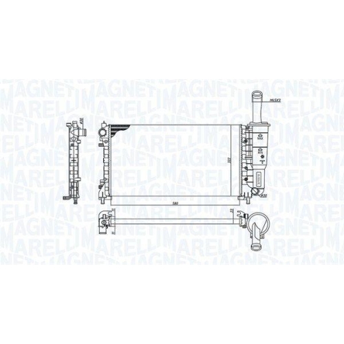 MAGNETI MARELLI K&uuml;hler, Motork&uuml;hlung 350213194200