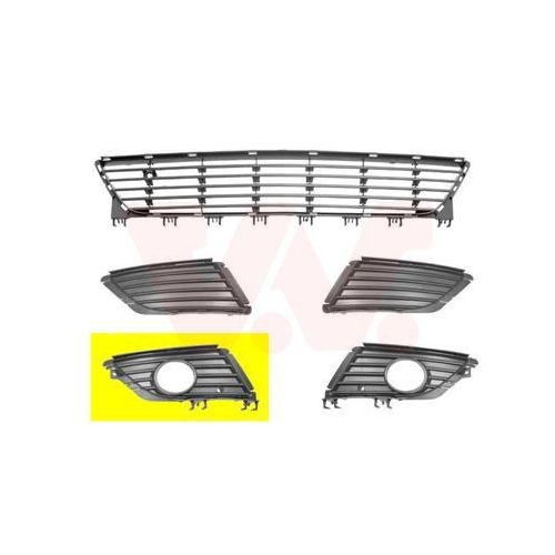 VAN WEZEL L&uuml;ftungsgitter, Sto&szlig;f&auml;nger ** Equipart ** 3779594