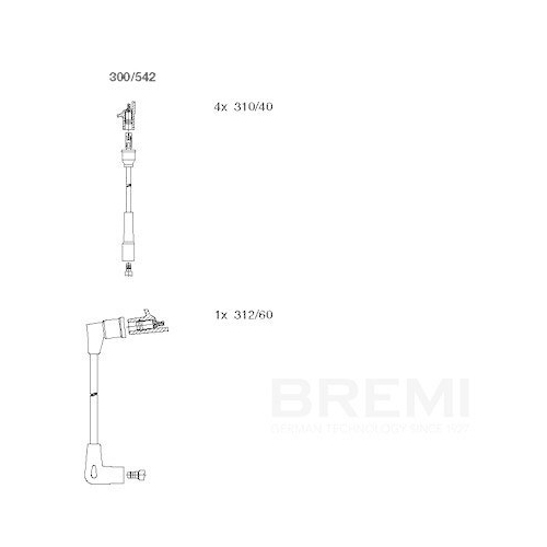 BREMI Z&uuml;ndleitungssatz 300/542