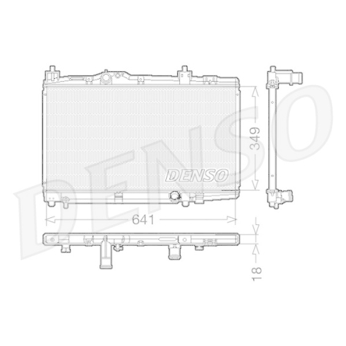 DENSO Kühler, Motorkühlung DRM50005