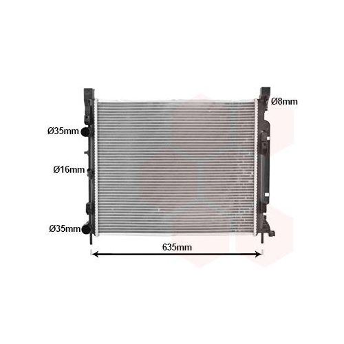 VAN WEZEL K&uuml;hler, Motork&uuml;hlung 43012470