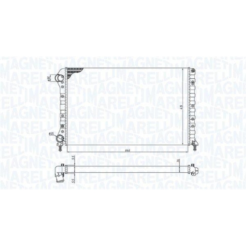 MAGNETI MARELLI K&uuml;hler, Motork&uuml;hlung 350213194400