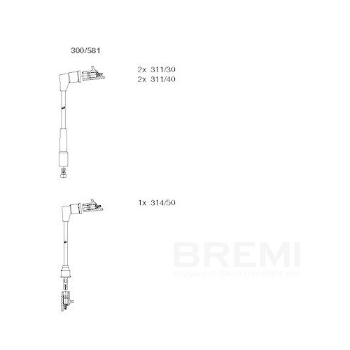 BREMI Z&uuml;ndleitungssatz 300/581