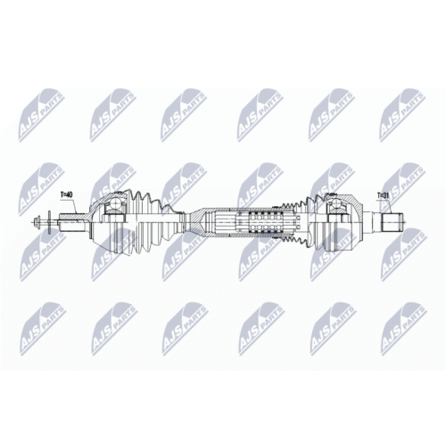NTY Antriebswelle NPW-VV-148