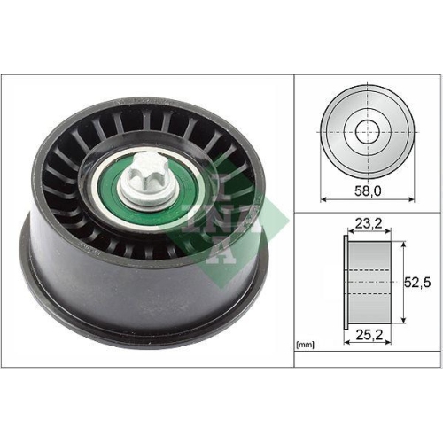 Schaeffler INA Umlenk-/Führungsrolle, Zahnriemen 532 0478 10