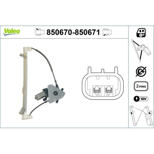 VALEO Fensterheber 850670