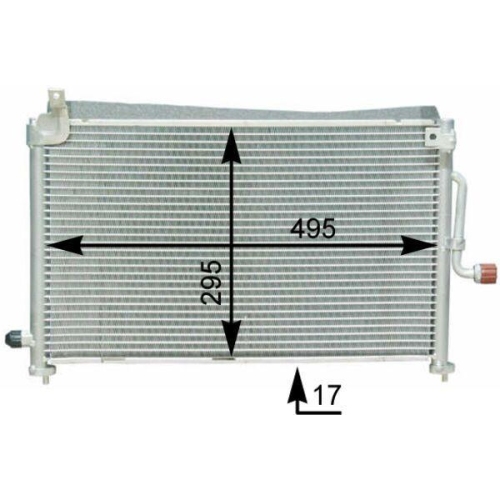MAHLE Kondensator, Klimaanlage BEHR AC 416 000S