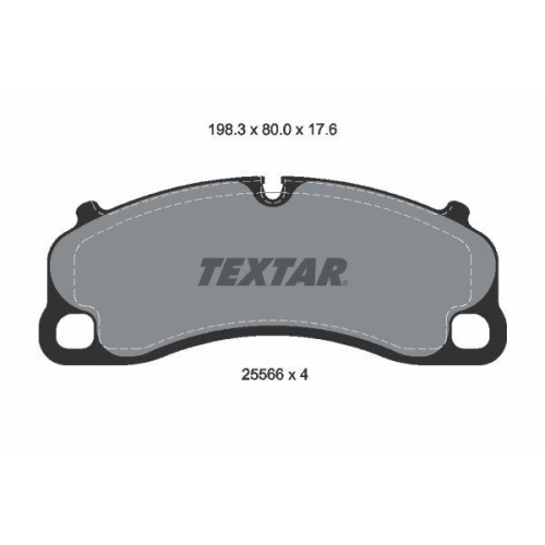 TEXTAR Bremsbelagsatz, Scheibenbremse 2556601