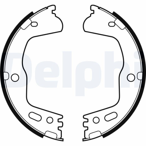 DELPHI Bremsbackensatz, Feststellbremse LS2155