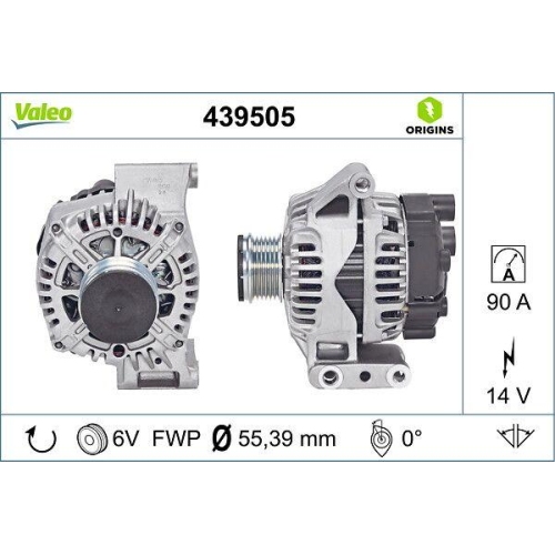 VALEO Generator VALEO ORIGINS - NEW O.E. TECHNOLOGIE 439505