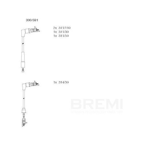BREMI Z&uuml;ndleitungssatz 300/591