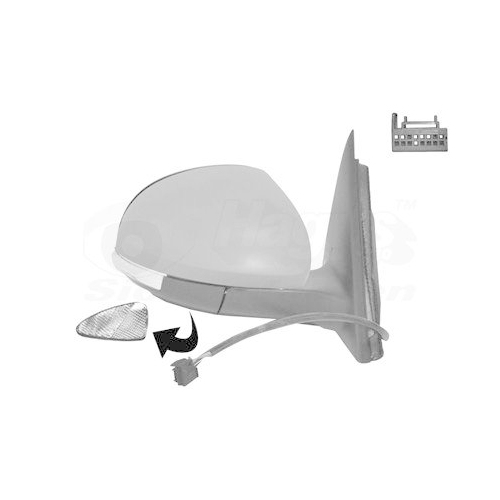 VAN WEZEL Au&szlig;enspiegel * HAGUS * 7606818