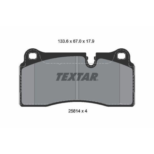 TEXTAR Bremsbelagsatz, Scheibenbremse Q+ 2581401