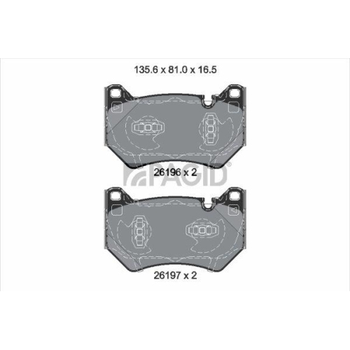 PAGID Bremsbelagsatz, Scheibenbremse T2829N