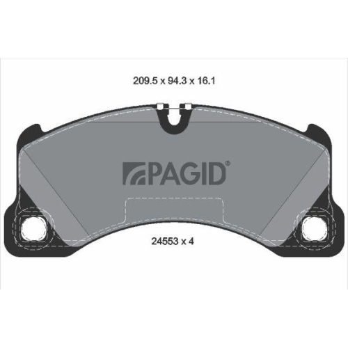 PAGID Bremsbelagsatz, Scheibenbremse T1798N