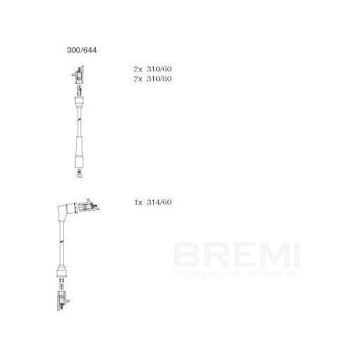 BREMI Z&uuml;ndleitungssatz 300/644