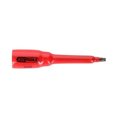 3/8 Zoll Bit-Stecknuss mit Schutzisolierung f&uuml;r Torx-Schrauben T20 lang KS TOOLS