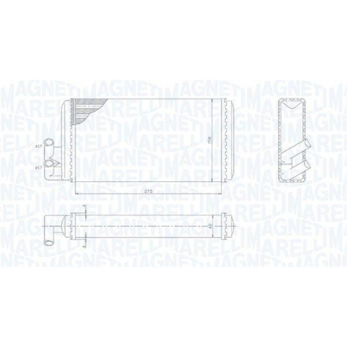 MAGNETI MARELLI W&auml;rmetauscher, Innenraumheizung 350218403000