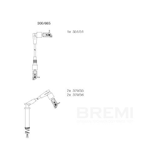 BREMI Z&uuml;ndleitungssatz 300/665