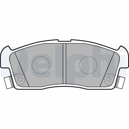 DELPHI Bremsbelagsatz, Scheibenbremse LP2258