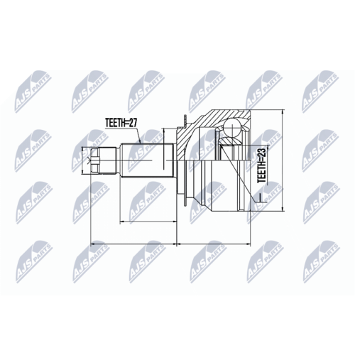 NTY Gelenksatz, Antriebswelle NPZ-SB-020