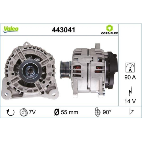 VALEO Generator VALEO CORE-FLEX 443041