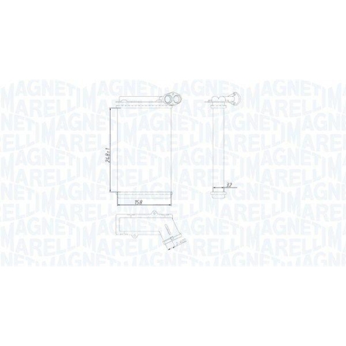 MAGNETI MARELLI W&auml;rmetauscher, Innenraumheizung 350218422000