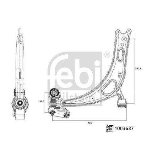 FEBI BILSTEIN Lenker, Radaufh&auml;ngung 1003637