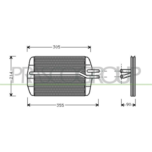 PRASCO W&auml;rmetauscher, Innenraumheizung PrascoSelection FD006H001