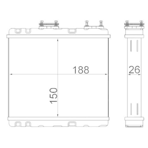 MAHLE W&auml;rmetauscher, Innenraumheizung BEHR AH 247 000S