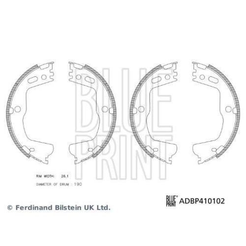 BLUE PRINT Bremsbackensatz ADBP410102