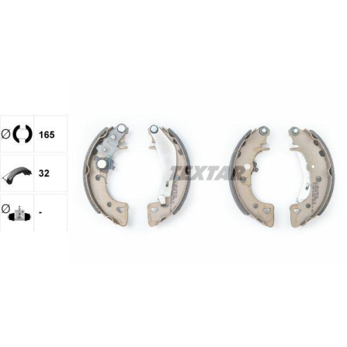 TEXTAR Bremsbackensatz 91038000