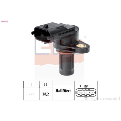 EPS Sensor, Motordrehzahl Made in Italy - OE Equivalent 1.953.619