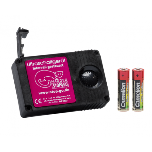 STOP & GO Marderschutz Marderschreck Ultraschallger&auml;t mit Batterie 07580