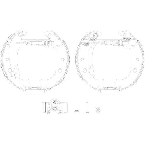 TEXTAR Bremsbackensatz Shoe Kit Pro 84037003